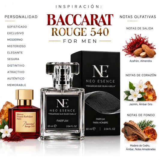 Inspiración a: BACCARAT ROUGE 540