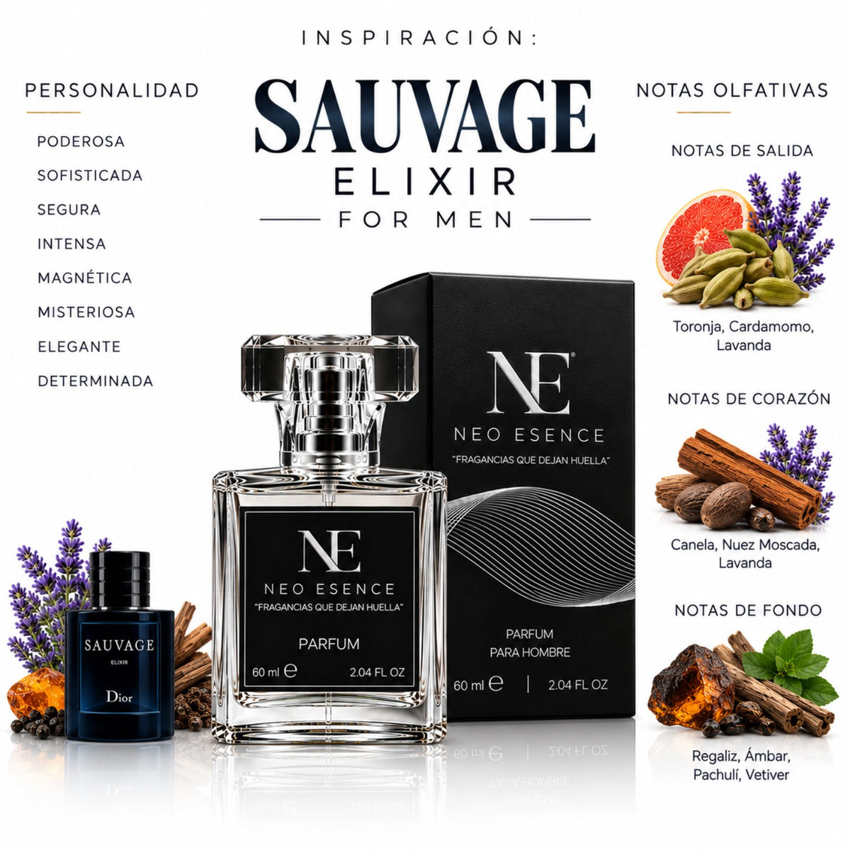 Inspiración a: SAUVAGE ELIXIR